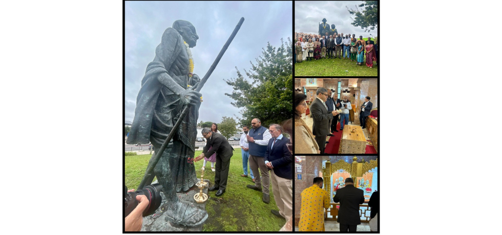 Ambassador paid floral tributes to Mahatma Gandhi, during a ceremony organised by the Hindu Community of Portugal.