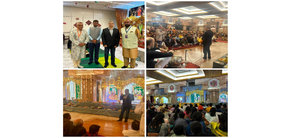 New year celebrations with Hindu Community of Portugal at Radha Krishna Mandir and BAPS Shri Swaminarayan Mandir