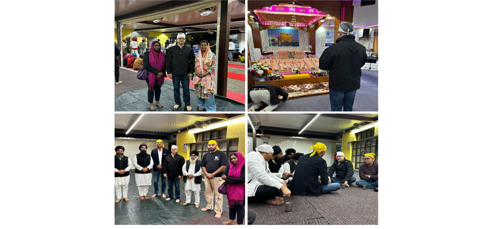 Ambassador interacted with the members of Indian community at the Gurudwara in Albufeira.