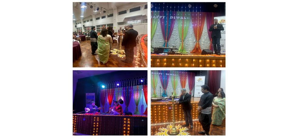 Ambassador participated in Diwali celebrations with Bhoomi Cultural Organisation with Sitar and Sarod recital by Arjun Verma and Malik Khan.