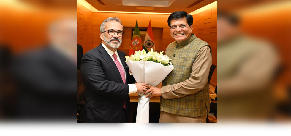 Union Minister of Commerce and Industry Piyush Goyal met with Portugal’s Minister of State and Foreign Affairs, Paulo Rangel in New Delhi