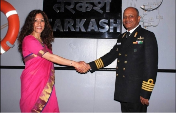 INS Tarkash Port Call at Lisbon - Reception hosted onboard INS Tarkash at Lisbon (15.05.2017)