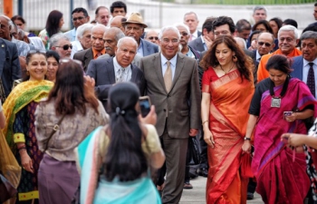 PM Costa and Madam Ambassador at Hindu Community of Portugal