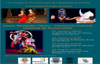 Seraikella Chhau Dance Performance in Lisbon (27.01.2018)