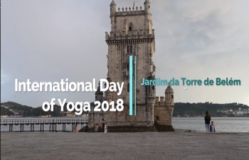 Celebration of 4th International Day of Yoga, Lisbon, June 21,2018