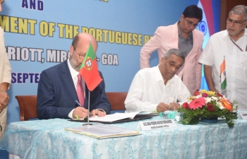 MoU signed between Public Works Dept. (PWD), Goa and Ãguas de Portugal (ADP) for Water Supply and Waste Water Management (29.09.2018)